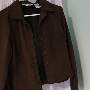 Womens Victoria Holley Suede Short Jacket Size 6.     (#75)